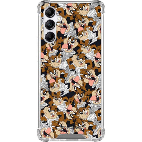 Looney Tunes Taz Super Sized Pattern Galaxy A15 5G Clear Case